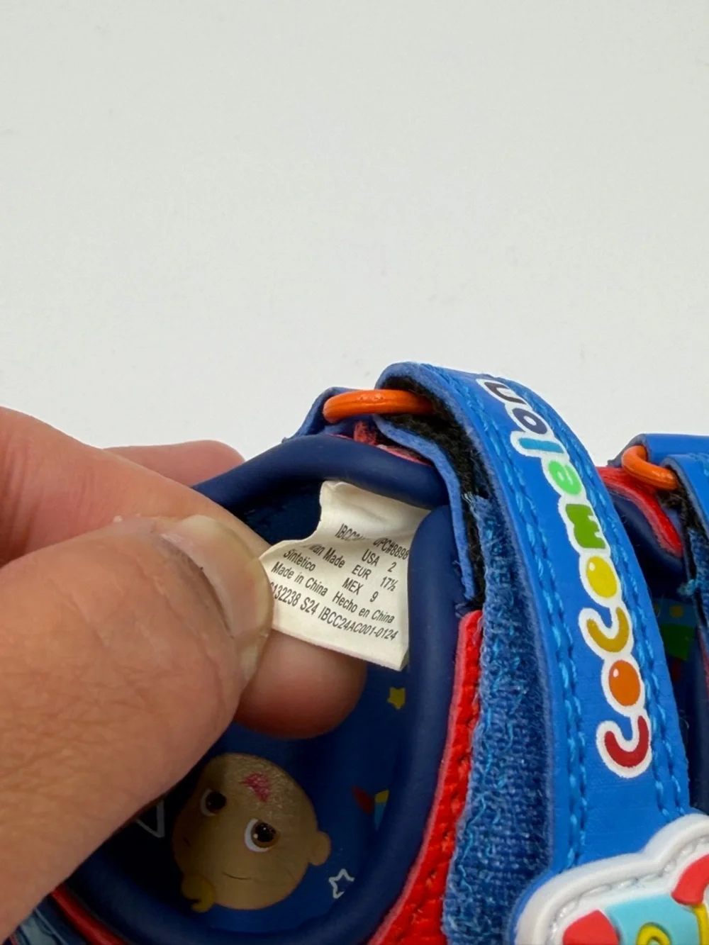 Cocomelon Blue and Red Kids Sandals with Space Characters